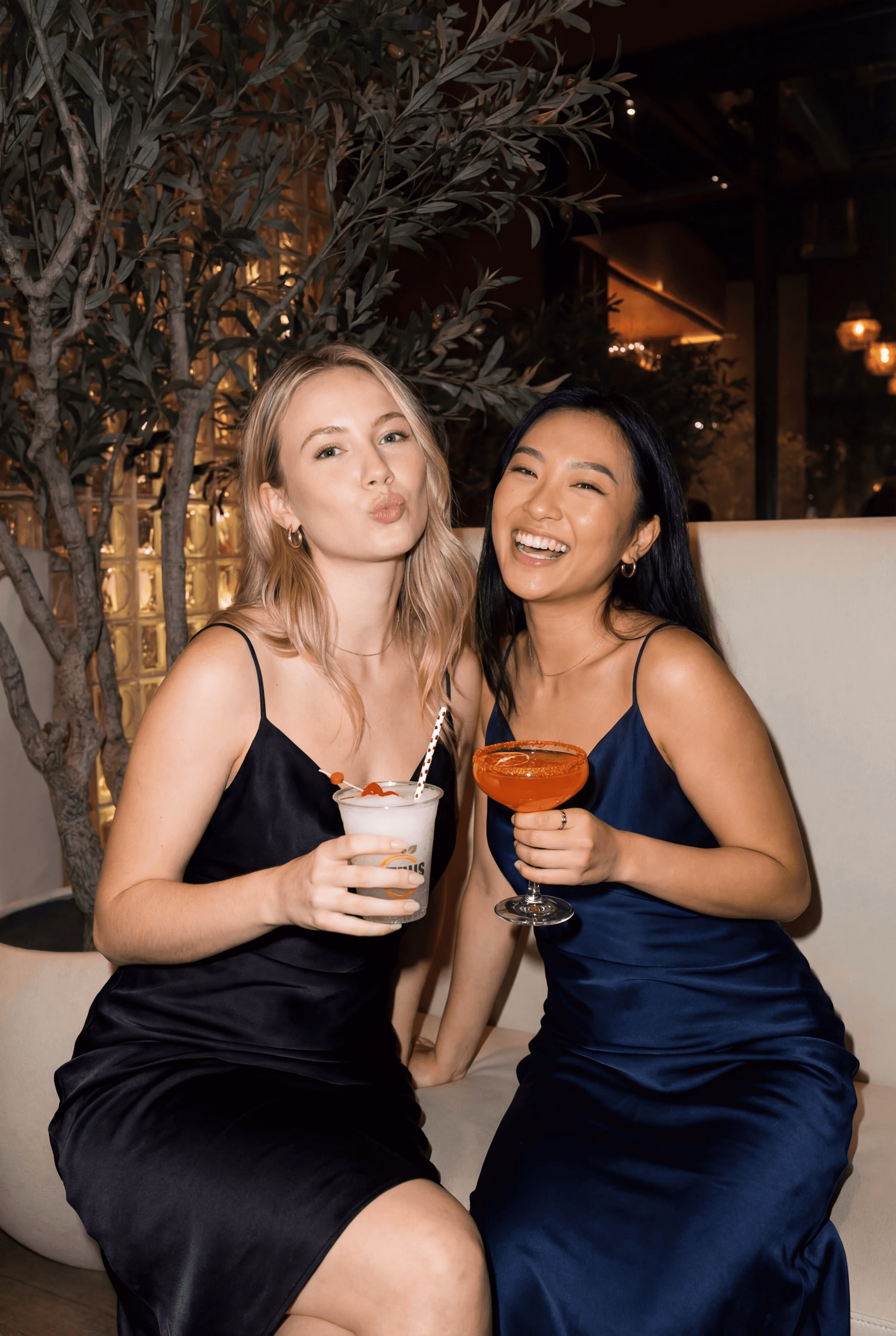 Friends enjoying cocktails at Citrus Grill & Lounge in Las Vegas